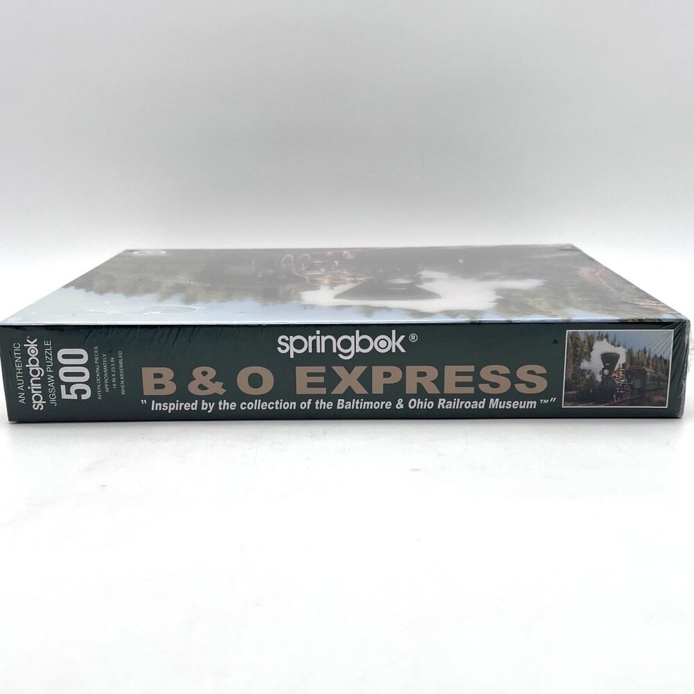 Springbok 500 Piece Jigsaw Puzzle B&O Railroad Museum Summit 5 Train Scene NEW - Picture 11 of 11